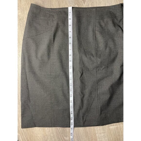 Coldwater Creek Brown Cotton Straight Pencil Skirt Sz 10P - Picture 8 of 9